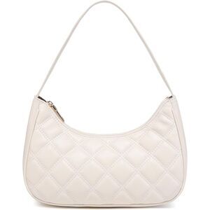 Women's Lattice White Imported Fashion Mini Clutch Underarm Hobo Mini Tote Bag